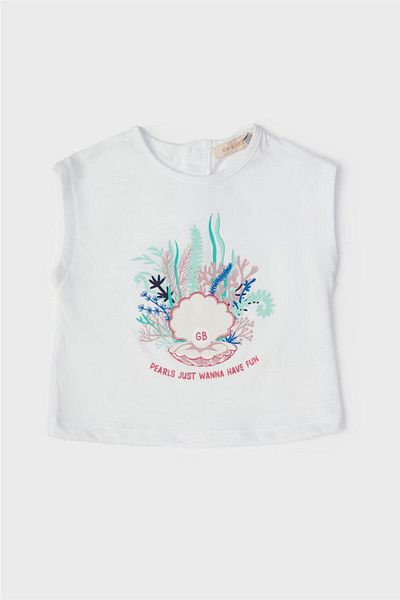 GB Baby Baby Girl White Undershirt