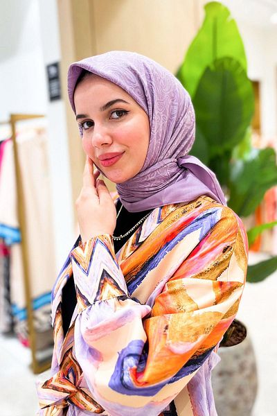 Aker Eșarfă Lyocell Etnic Jacquard - 3030350-992 - Lila