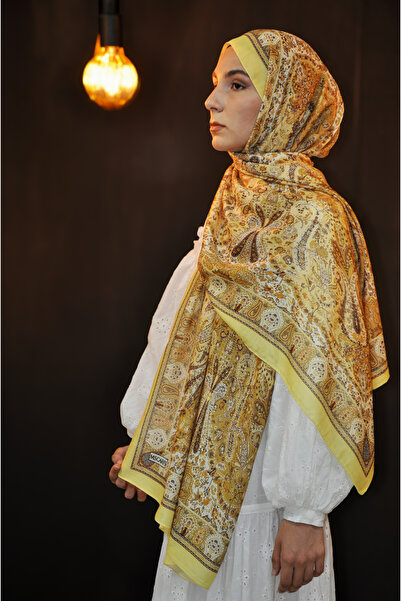 MSCARFS Kadim Desen Pamuk Vual İpek Şal