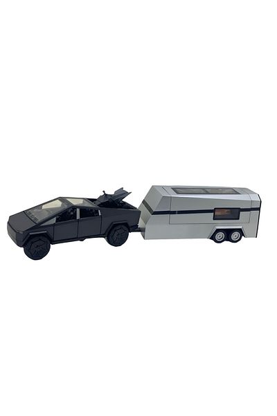 JPT Macheta Tesla Cybertruck 1:24 gri inchis cu sunete, lumini, atv