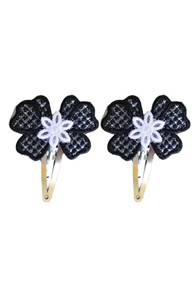 ARIALE Set 2 Clame Brodate Happy Black, Ariale, multicolor