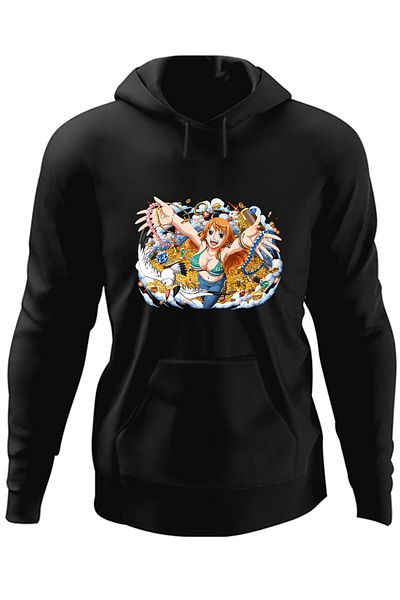 OEM Hanorac barbati One Piece Nami Comoara Pirati Cat Anime