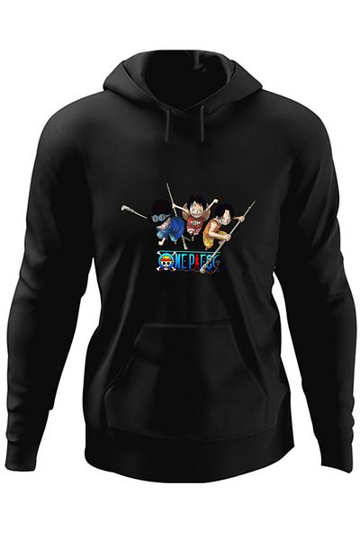 OEM Men's Hoodie One Piece Monkey Luffy Portgas Childhood Friends