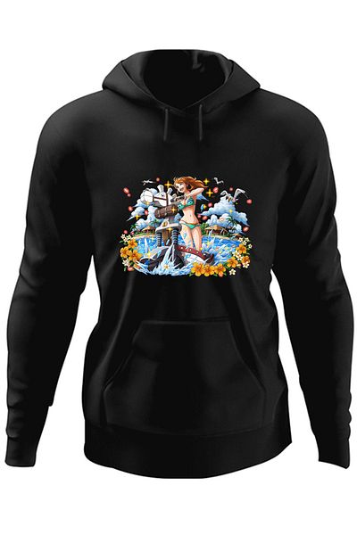 OEM Hanorac barbati One Piece Nami Crazy Girl Cartoon