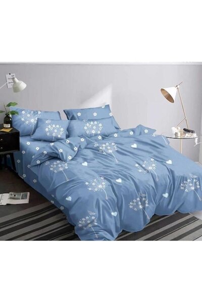 Pucioasa Set Lenjerie Pat Dublu, Pucioasa, Finet, 6 Piese, 2 Persoane, Imprim...