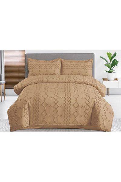 OEM Bed Linen Set, Grofat M5, Uni, 4 Pieces, 2 Persons, 230x250cm, Cappuccino