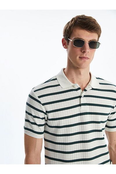 LC Waikiki Lcw Vision Polo Neck Striped Men's T-Shirt