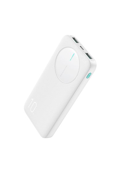 Joyroom Powerbank JR-PBF12 10000mAh 2.4A 2x USB-A 1x USB-C - biały
