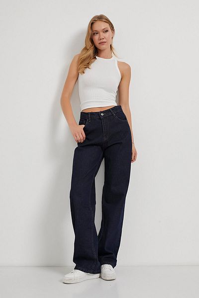 Arma Life Armalife 2660 Rins Washing Palazzo Denim Women's Pants