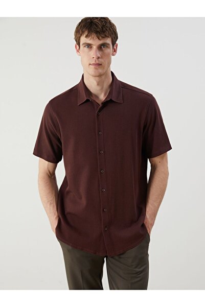 LC Waikiki SOUTHBLUE Стандартна мъжка риза с къс ръкав