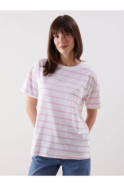 LC Waikiki New Season Crew Neck Striped Women's T-Shirt - S5Hq99Z8