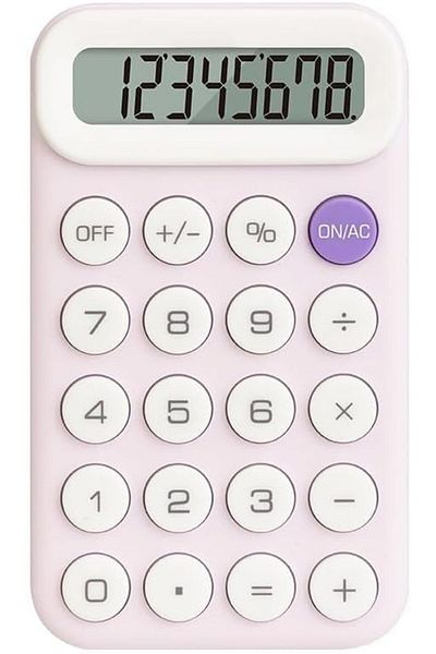 Deli TE10 Portable Calculator – Compact 12-Digit Display (PURPLE)
