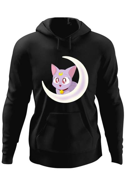 OEM Ανδρικό φούτερ Sailor Moon Luna Valentine's Day Love