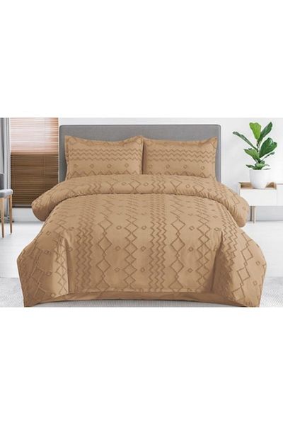 OEM Bed Linen Set, Grofat M5, Uni, 4 Pieces, 2 Persons, 230x250cm, Cappuccino