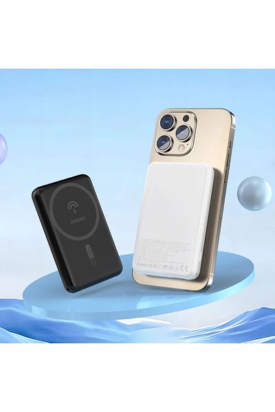 DUDAO Powerbank 5000mAh magnetyczny z ładowarką indukcyjną MagSafe czarny