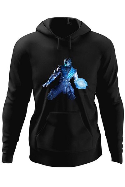 OEM Hanorac barbati Mortal Kombat Magic Blue Armageddon Joc Echipă