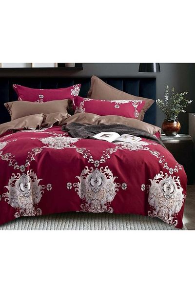OEM Double Bedding, Finet, 6 pieces, 2 persons, Bordo-Brown, 250x230cm