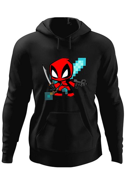 OEM Hanorac barbati Deadpool Baby Minecraft Chibi
