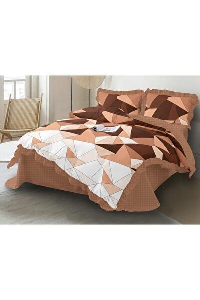 OEM Double Bed Set, Spring, Finet, 4 pieces, 2 people, Abstract Print, 230x250cm