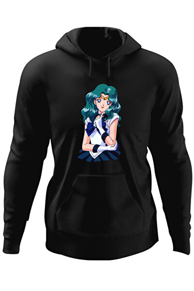 OEM Мъжки суичър с качулка Sailor Moon Neptune Girl Cartoon