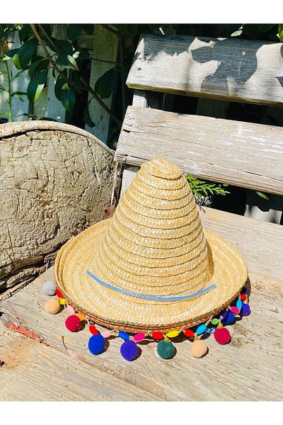 AKTEZ-EL Kids Straw Original Mexican Hat