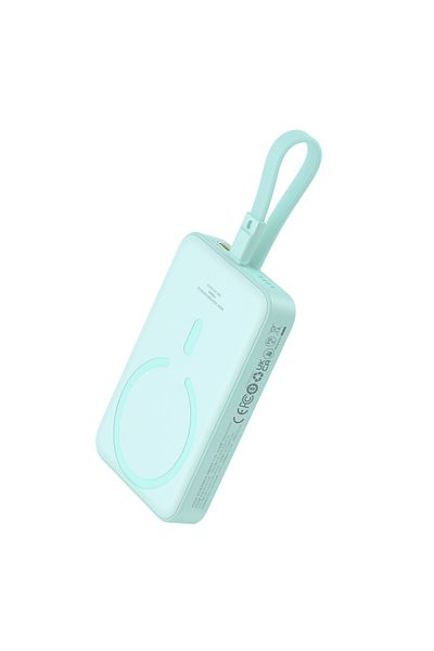 Baseus Mini Powerbank MagSafe 10000mAh 20W z kablem Lightning do iPhone 0.3m niebieski