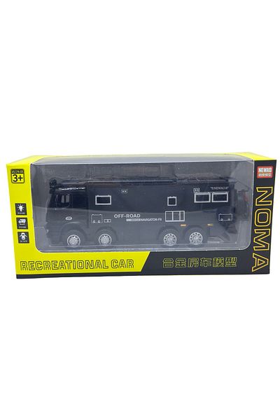 JPT Macheta camion autorulota din metal cu mini motocicleta din metal