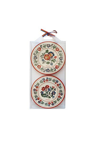 Magnetella Coasters, traditional Romanian gifts, Floral Motifs, MB134