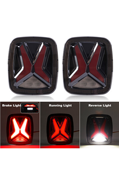 Choice1 مصابيح خلفية LED حمراء اللون، إصدار أمريكي، لسيارات جيب رانجلر CJ TJ ...