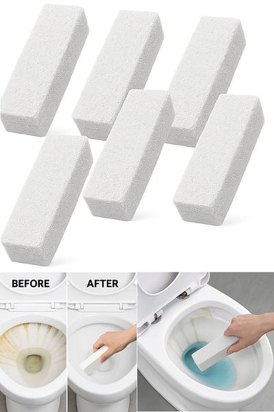 AYGÖREN HOME 6 Pieces of Pumice Stone Cleans Calcium Deposits and Rust for Cleaning Toilet, Bathroom, Kitchen Grill