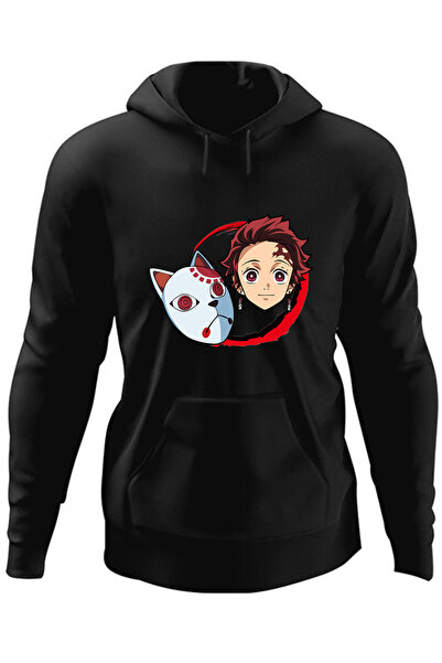 OEM Ανδρική μάσκα με κουκούλα Demon Slayer Tanjiro Kamado γιαπωνέζικη μάσκα