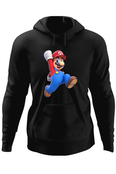 OEM Ανδρική μπλούζα με κουκούλα Super Mario Bros Game 3D World