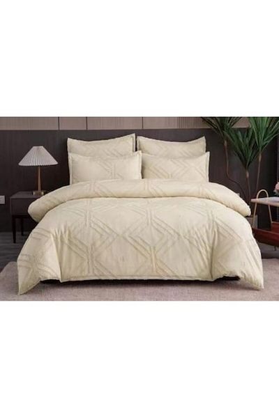 OEM Double Bedding Set, Sonia-Home, Egyptian Cotton, Beige, 6 Pieces, 220x240cm