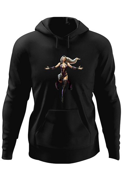 OEM Men's Hoodie Mortal Kombat Sindel Shao Kahn Violet Gold Hair