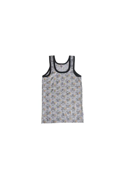 Panda Crew Neck Boys Printed Patterned Singlet 3-Piece