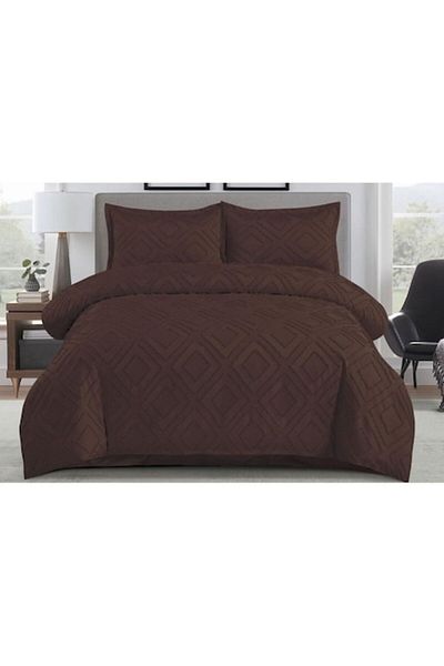 OEM Bed Linen Set, Grofat M4, Uni, 4 Pieces, 230x250cm, Brown