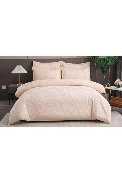 OEM Double Bedding Set, Sonia-Home, Egyptian Cotton, Solid, M1, 6 Pieces, 2 Persons, 220x240cm, Salmon