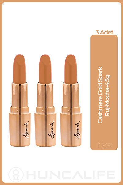 Huncalife Cashmere Gold Spark Ruj Mocha 4.5 g - 3 Adet