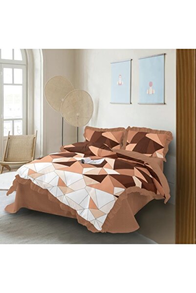 OEM Double Bed Set, Spring, Finet, 4 pieces, 2 people, Abstract Print, 230x250cm