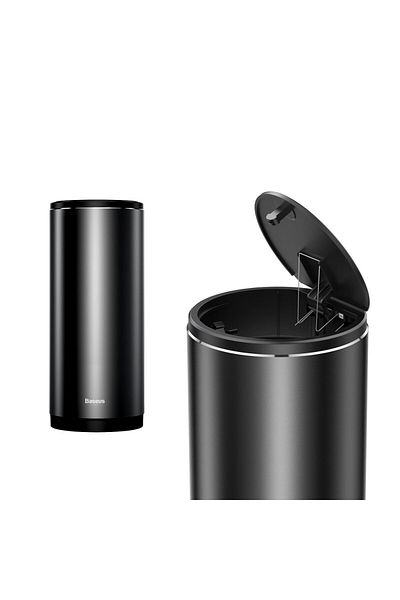 Baseus Coș de gunoi mini pentru mașină cu capac, negru
