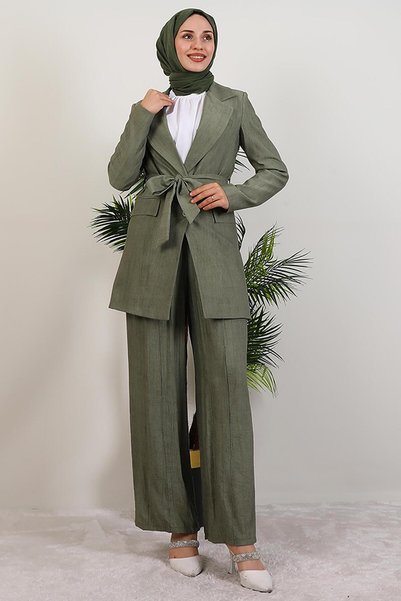 giz astore Başak Pantolonlu Takım Soft Yeşil
