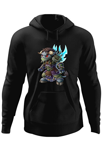OEM Ανδρικό φούτερ με κουκούλα World of Warcraft Tauren Cartoon