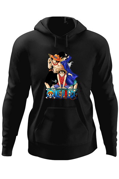 OEM Men's Hoodie One Piece Luffy Portgas Sabo Friends Gang