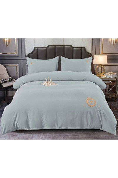 Pucioasa Double Bed Luxury Bedding Set, Pucioasa, Embroidered Model M3, Finet, 4 Pieces, 2 Persons, 245x250cm