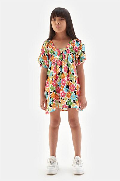 Tyess Girl Patterned Dress
