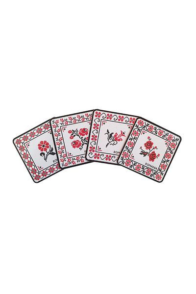 Magnetella Coasters, traditional gifts, Romanian Stitches, MB048