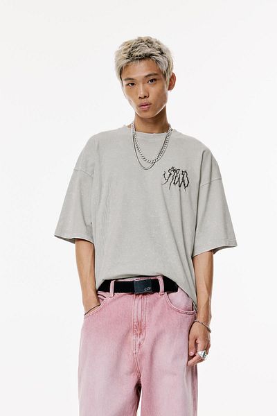 Pull & Bear Washed STWD T-shirt