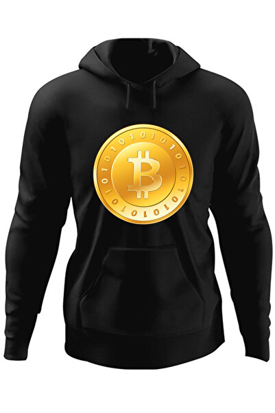 OEM Ανδρικό Φούτερ με Κουκούλα Bitcoins Crypto Blockchain