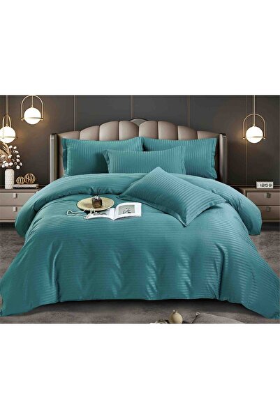 JOJO HOME Double Bed Linen, Jojo Home, Damask, 4-piece, Single, 155x230cm, Turquoise