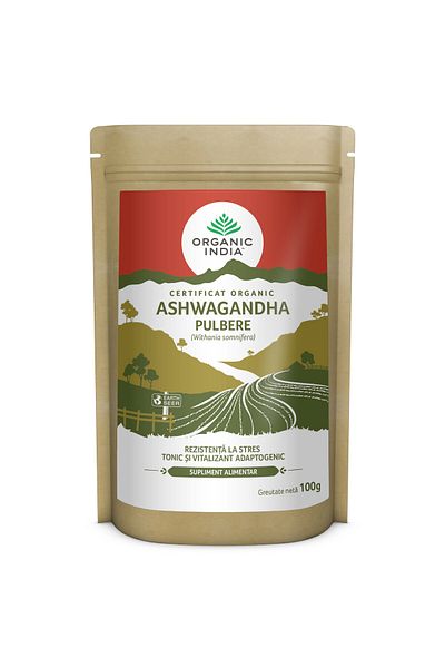 Organic India Ashwagandha Powder | Stress Resistance & Adaptogenic Tonic 100g